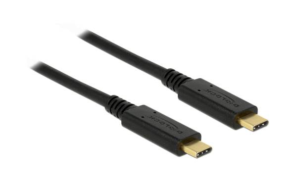 Delock USB 2.0-Kabel bis 5A Strom USB C – USB C 4 m