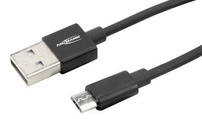 ANSMANN Daten- & Ladekabel, USB-A – Micro USB-B, 2.000 mm