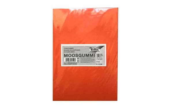 folia Moosgummi, (B)200 x (H)290 mm, hochrot
