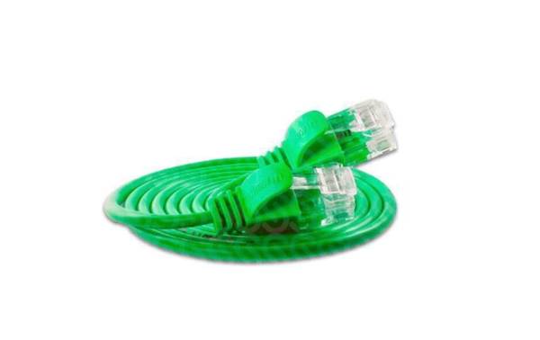 SLIM Slimpatchkabel Cat 6, UTP, 7.5 m, Grün