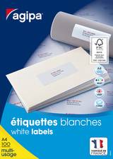 agipa Universal-Etiketten, 70 x 35 mm, weiß, rechteckig