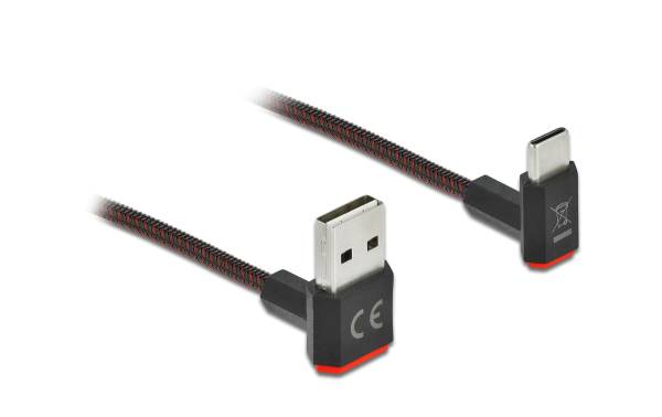 Delock USB 2.0-Kabel EASY USB USB A – USB C 1 m