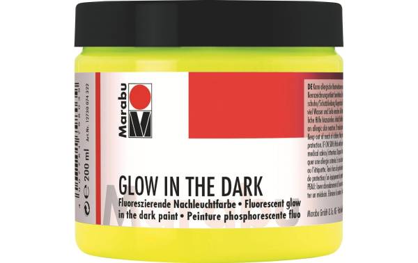 Marabu Nachleuchtfarbe GLOW IN THE DARK, nachleucht-gelb