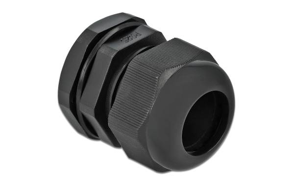 Delock Kabelverschraubung PG25, 35 mm 10 Stück, Schwarz