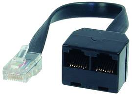 shiverpeaks BASIC-S ISDN Y-Adapter, schwarz, 0,1 m