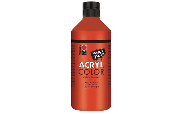 Marabu Acrylfarbe Acryl Color, 500 ml, zinnoberrot 006