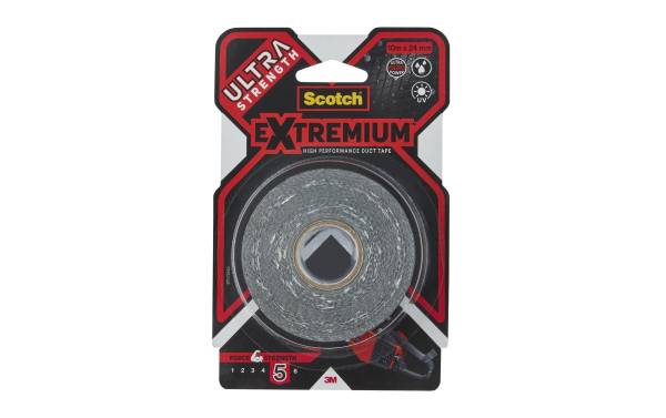 3M Gewebeband Scotch Extremium Ultra DT17 24 mm x 10 m, Schwarz