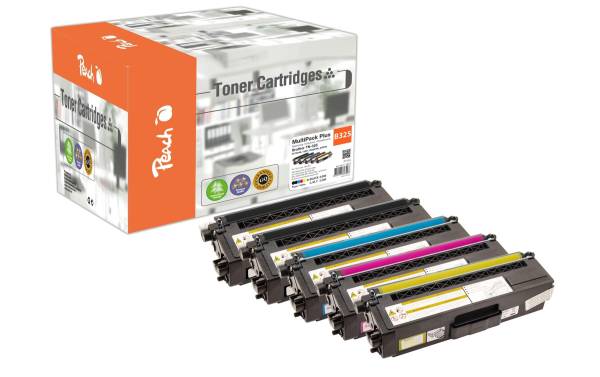 Peach Tonerset Brother TN-325 C, M, Y, 2x BK