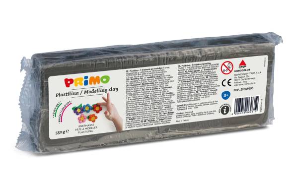 Primo Knetmasse 550 g, Grau