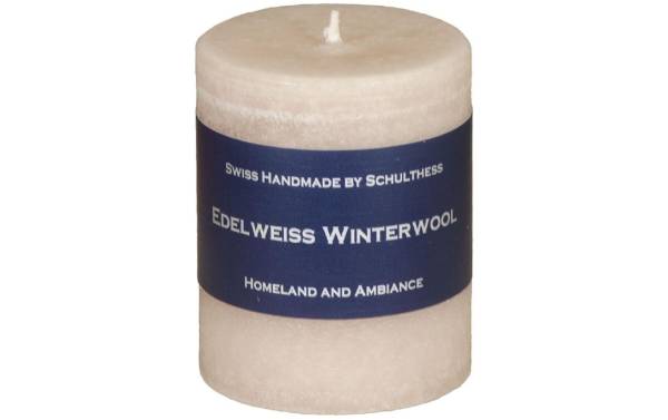 Schulthess Kerzen Duftkerze Edelweiss Winterwolle 8 cm