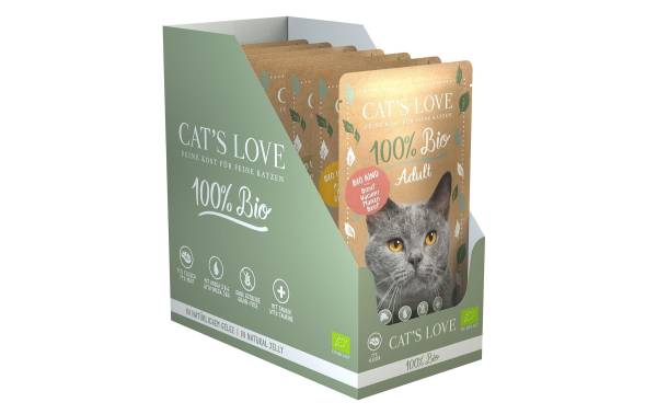 Cat&#039;s Love Nassfutter BIO Adult Multipack, 6 x 100 g
