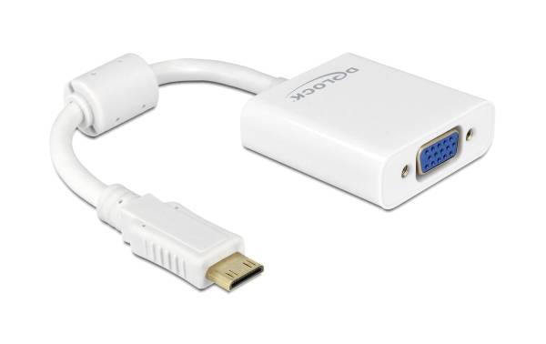 Delock Konverter Mini-HDMI – VGA Weiss