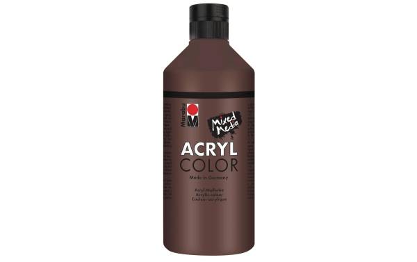 Marabu Acrylfarbe Acryl Color, 500 ml, mittelbraun 040