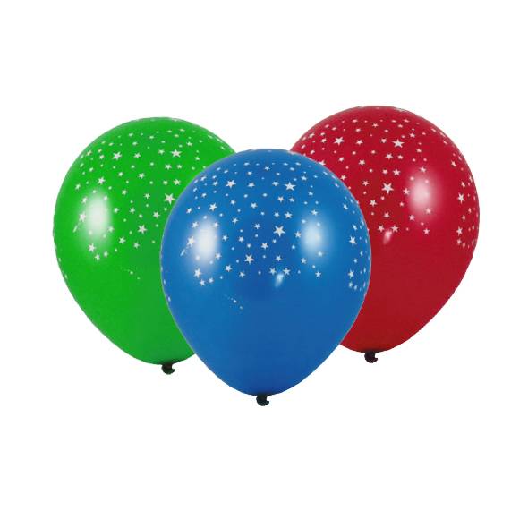 Luftballon Sterne bunt gemischt 30cm L – 100 Stück