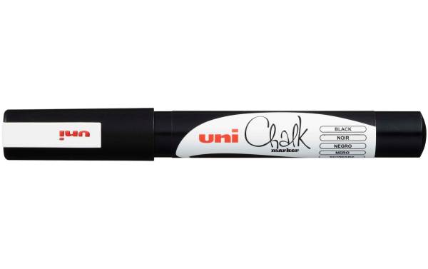 Chalk-Marker 0,9-1,3mm schwarz UNI-BALL PWE-3MS
