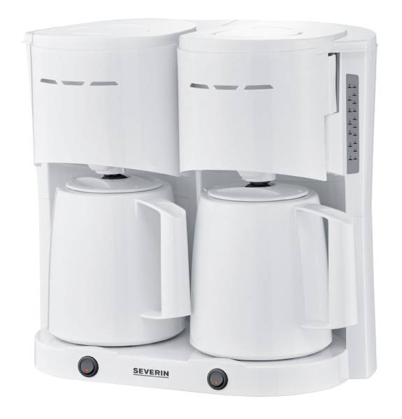 SEVERIN Duo-Filterkaffeemaschine KA 9314, weiß