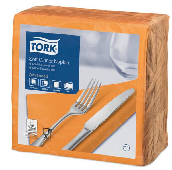 TORK-477915 Soft Dinnerservietten Orange –