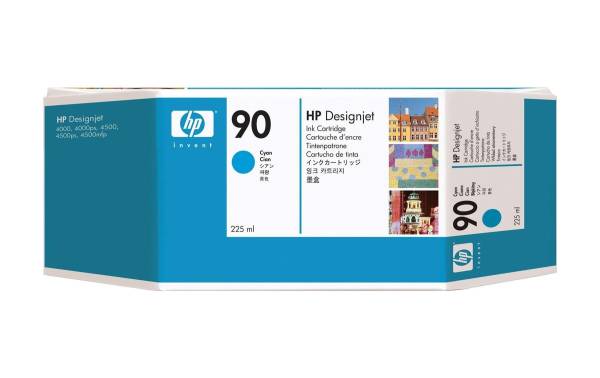 HP Tintenpatrone 90 cyan C5060A DesignJet 4000 225ml