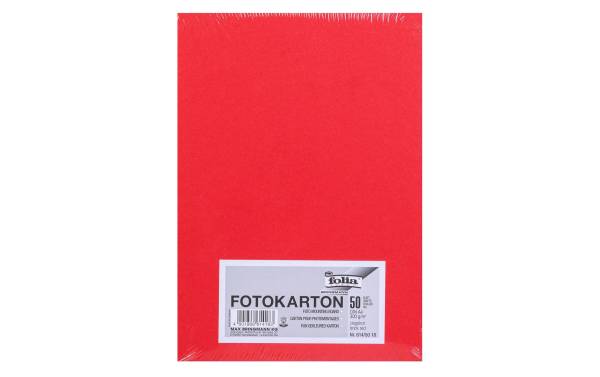 folia Fotokarton, DIN A4, 300 g/qm, ziegelrot
