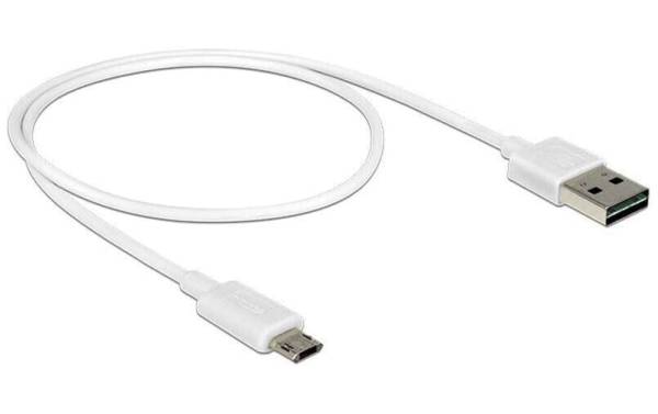 Delock USB 2.0-Kabel EASY-USB USB A – Micro-USB B 0.5 m