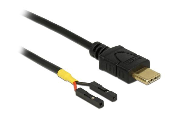 Delock USB-Stromkabel 2x Pfostenbuchse USB C – Pinheader 0.3 m