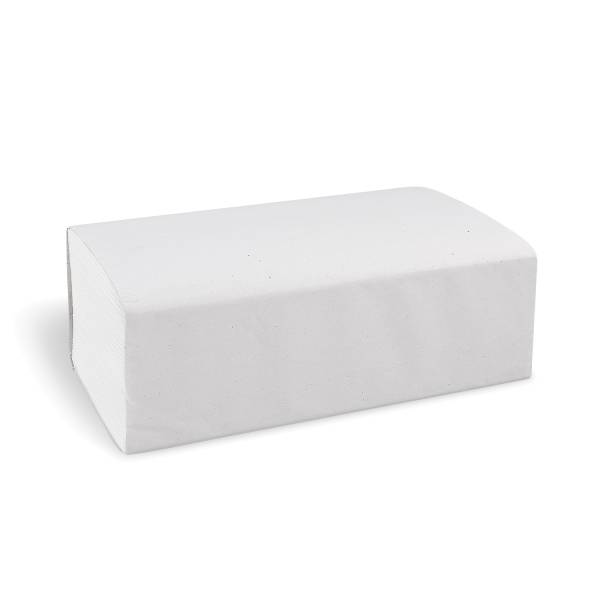 Papier-Falthandtuch Z-Falz 2-lagig weiß 20,6 x 24 cm - 3750 Stück
