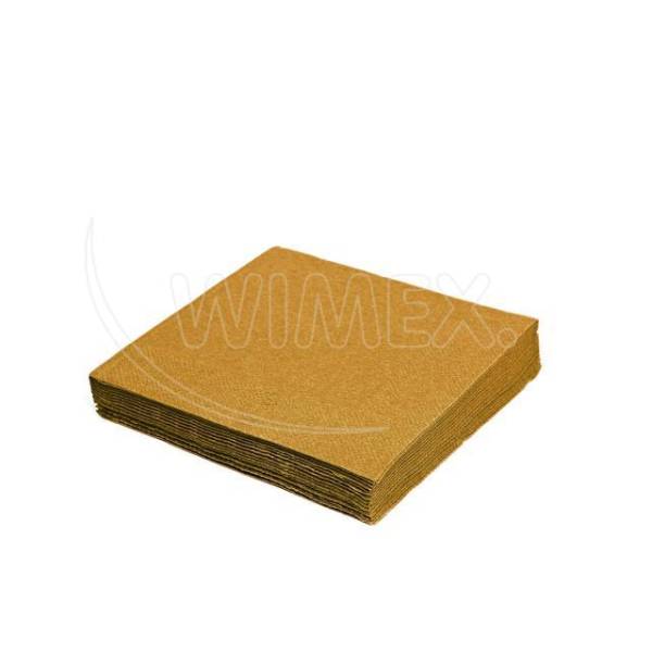Serviette (PAP FSC Mix) 3-lagig gold 33 x 33 cm – 20 Stück