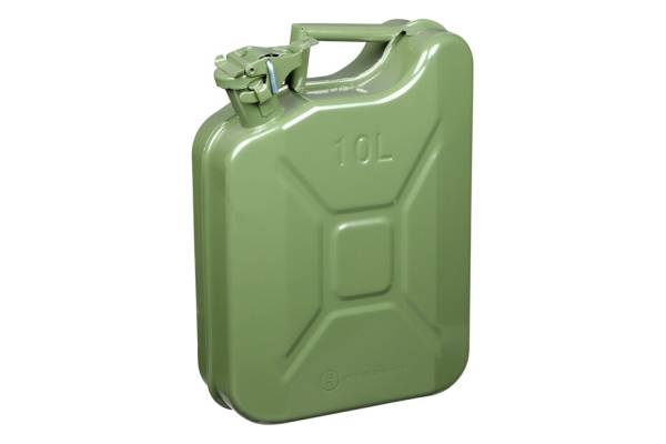 10 Liter Metall Kraftstoffkanister Benzinkanister grün