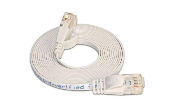 SLIM Slimpatchkabel Cat 6, UTP, 25 m, Weiss