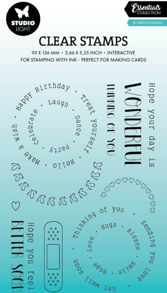 SIZZIX Klarischtstempel Kreise STAMP633 13.8×13.8×0.3cm