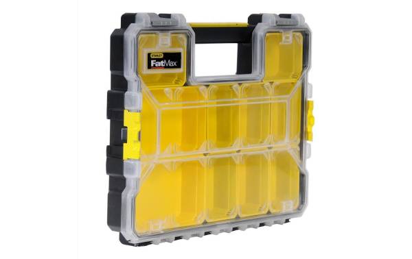 Stanley Fatmax Organizer 10 Fächer, Kunststoffschliessen