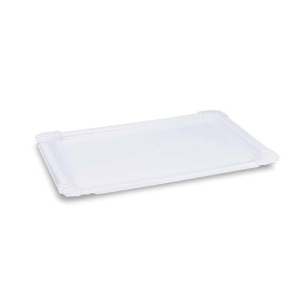 Pappteller weiß 21 x 30 cm – 125 Stück