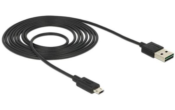 Delock USB 2.0-Kabel EASY-USB USB A – Micro-USB B 2 m