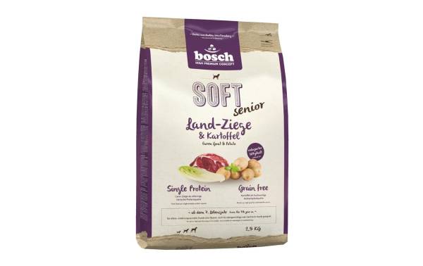 Bosch Tiernahrung Halbfeuchtfutter Soft Senior, Ziege &amp; Kartoffel, 2.5 kg