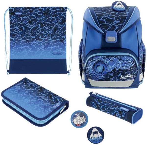 herlitz Schulranzen UltraLight Plus 'Blue Shark'