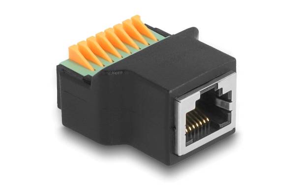 Delock Buchse RJ45 zu Terminalblock, 1 Stück
