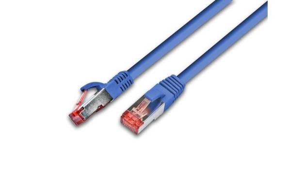 Wirewin Patchkabel Cat 6, S/FTP, 0.75 m, Blau
