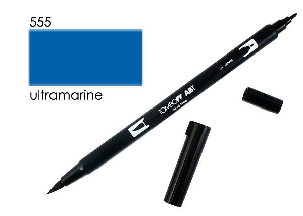 Dual Brush Pen 555 ultramarin TOMBOW ABT
