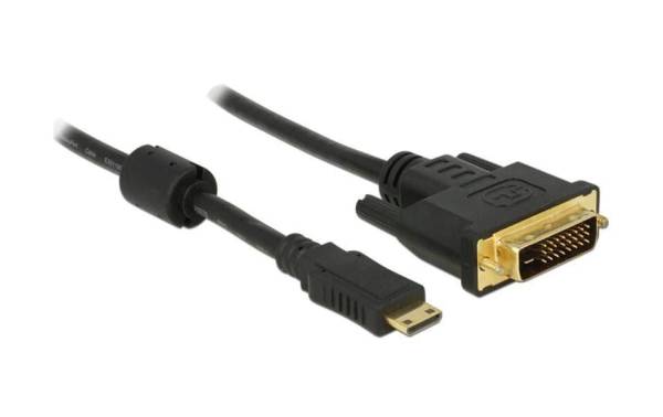 Delock Kabel Mini-HDMI (HDMI-C) – DVI-D, 1 m