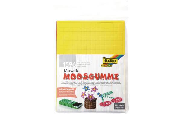folia Moosgummi-Mosaik "Basic", selbstklebend, 1.596 Teile