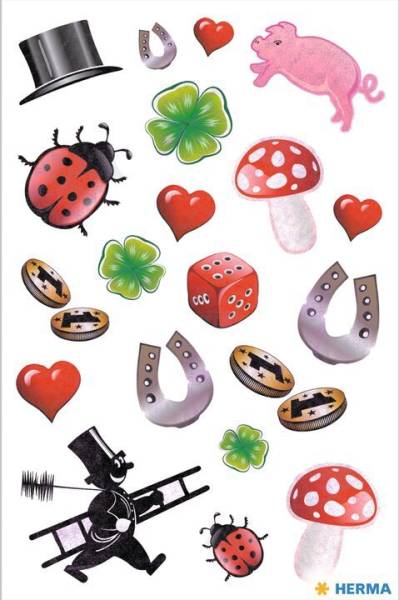 HERMA Sticker DECOR 'Glückssymbole'
