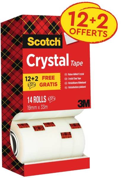 3M Scotch Klebefilm Crystal Clear 600, 19 mm x 25 m