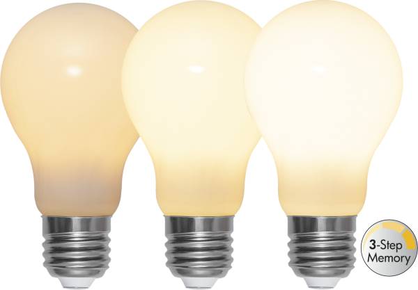 LED Leuchtmittel E27 A60 Opaque Filament RA90 3-step