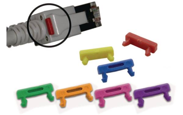 Wirewin Clip LED-Patchkabel 100 Stück Blau