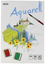 herlitz Aquarell-Block, 210 x 298 mm, Inhalt: 20 Blatt