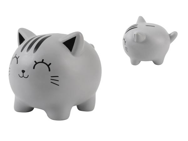 ROOST Sparkasse 18x15x15.5cm XL2501 Cat grey