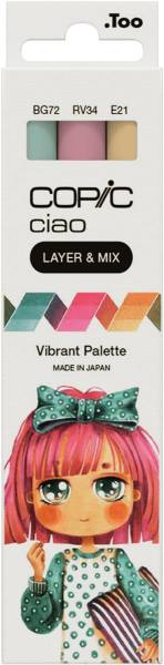 COPIC Marker Ciao 220750307 Vibrant Palette 3 Stück