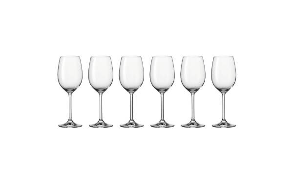 Leonardo Weissweinglas Daily 370 ml, 6 Stück, Transparent