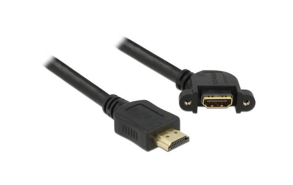 Delock Verlängerungskabel zum Einbau, 4K 30Hz HDMI – HDMI, 0.5 m