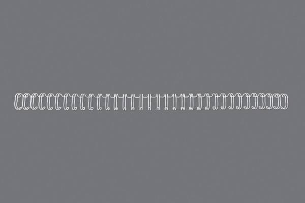 Drahtbinderücken 12mm A4 weiss, 34 Ringe 100 Stück GBC RG810870